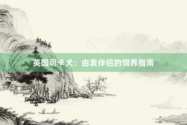 英国可卡犬：由衷伴侣的饲养指南